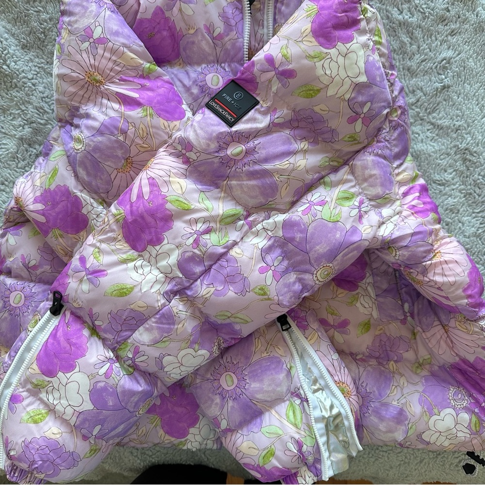 NWT LoveShackFancy x Bogner Ski Jacket floral puffer Raissa